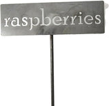 Classic Metal Garden Markers 19 Inches Tall (raspberries, Raw, Unfinished Steel (will rust with time))