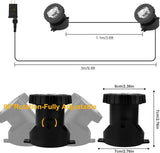 RGB Underwater Pond Lights, Super Bright LED Submersible Fountain Lights Colored Landscape Spotlights, Bluetooth APP Control IP68 Waterproof for Fish Aquarium Tank Garden Yard Pool (Set of 2)