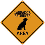 Labrador Retriever Crossing Xing Sign Beware of Dog Metal Sign Labrador Retriever Warning Sign Crossing Zone Sign for Farm Yard Front Door Indoor Outdoor Street Sign 10x10in