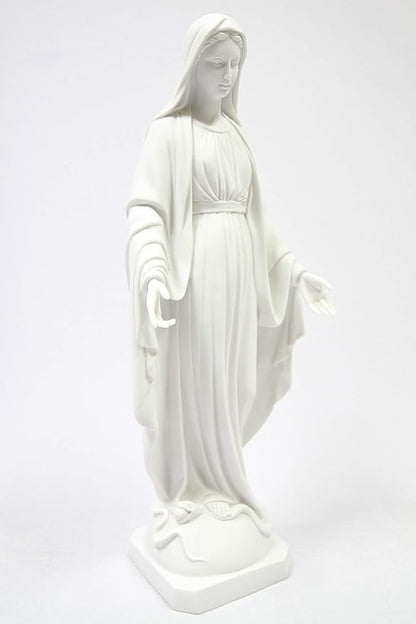 Vittoria Collection 19 Inch Our Lady of Grace Italian Statue Sculpture Figurine Made in Italy Indoor Outdoor Garden