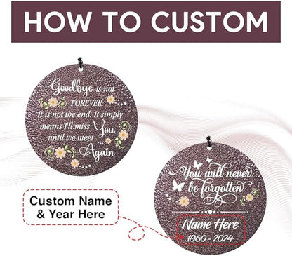 Personalized Sympathy Wind Chimes Gift, Memorial Wind Chimes, for Loss of Loved One Prime, Bereavement/Sympathy/Memorial Gift for Loss of Mother Father Husband Remembrance, Ship from US