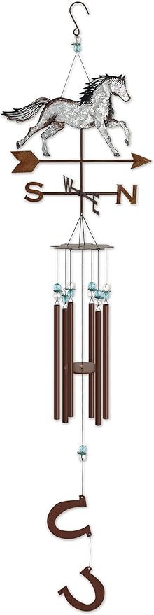 Farm Fresh Wind Chime, 40-Inch, Horse