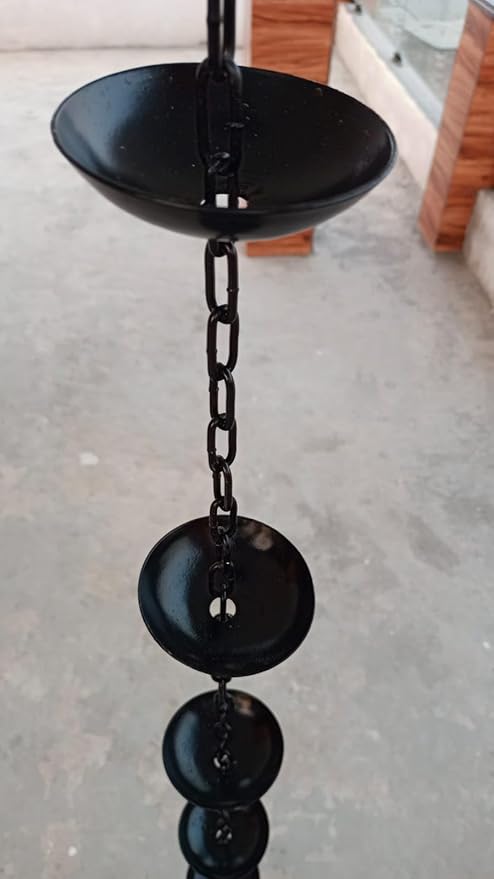 9 feet Long Rain Chain Gutters for Heavy Rain Water Chain Bowel rain Chain for Outside