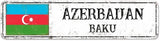 Azerbaijan Street Signs Azerbaijan Flag Metal Sign Capital City of Azerbaijan Metal Sign Road Rustic Wall Art Farmhouse Decorative Sign Home Decoration Gift for Foreign Friend, Neighbor 24x6inch
