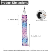 Halloween Bats Stars Windsock Hanging Flag Durable Fabric Polyester Wind Sock with Tails Patio Lawn Garden Tree Party Fall Thanksgiving Decoration