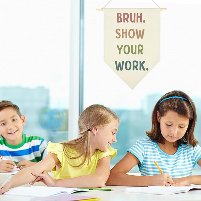 Funny Math Classroom Hanging Pennant Flag Humorous High Middle School Hanging Flag Positive Mathematics Classroom Rules Must Haves Wall Decor