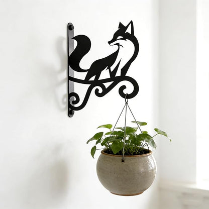 Looking Back at The Fox Iron Plant Hangers Hooks for Outdoor -10inch Hanging Plants Flower Fern Pots Lantern Bird Feeder Wind Chimes for Porch Garden Farmhouse