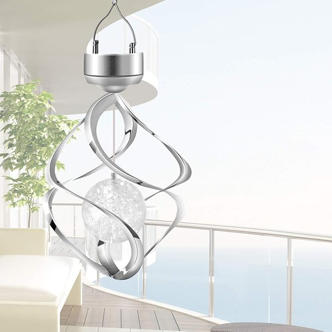 AMWGIMI Solar Lights Outdoor-Yard Decoration Wind Chimes Led Colour Changing Hanging Lights Garden, Yard, Home Decor Gifts for Women Mom Grandma -2 Pack