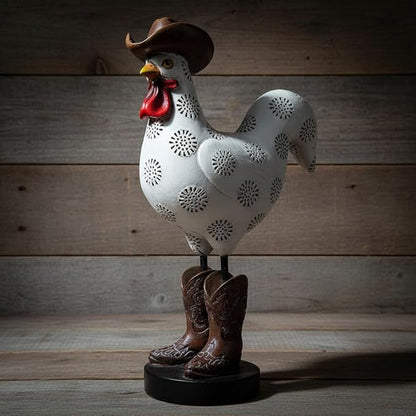 LIFFY Rooster Garden Statue Outdoor,Indoor Resin Home Decor Figurines Decorations,Farm Animals Statue Yard Decorative Ornaments Outside,for Balcony,Patio,Lawn