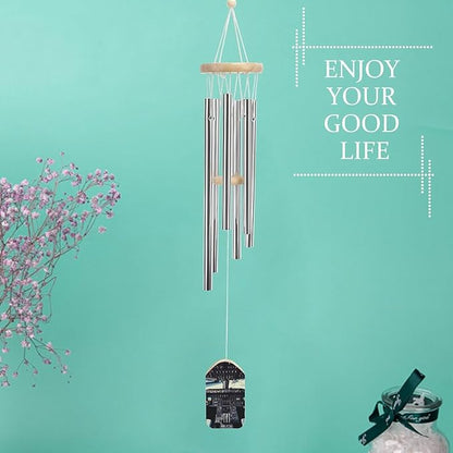 Wind Chimes for Outside,Airplane Cockpit Printed Cute Aluminium Windchimes Outdoors,Soothing Melodic Memorial Wind Chime for House Porch Patio Garden Balcony Decor