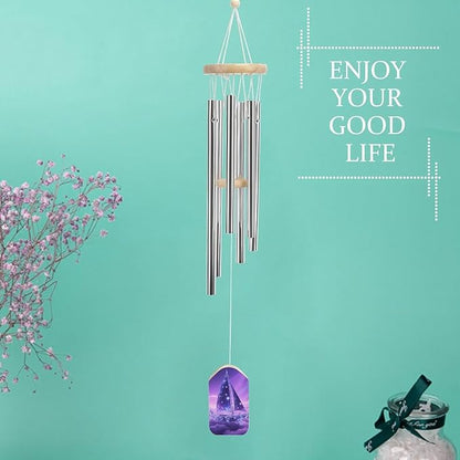 Wind Chimes for Outside Metal Wind Chimes Cosmic Sailing Ship Garden Backyard and Patio Decoration