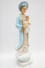 Vittoria Collection 16 Inch Our Lady of La Vang Statue Indoor Outdoor Made in Italy