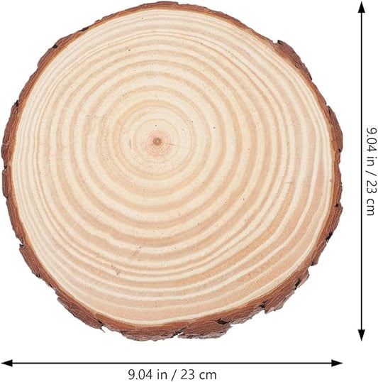 2Pcs Garden Stepping Stones Outdoor Decorative Wooden Log for Walkway Landscaping Patio Lawn
