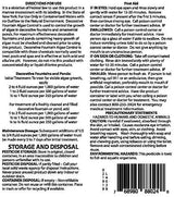 Fountain Algaecide and Clarifier - 64oz - Kills and Inhibits All Types of Algae Growth, Formulated for Small Ponds and Water Features, Treats up to 64,000 Gallons