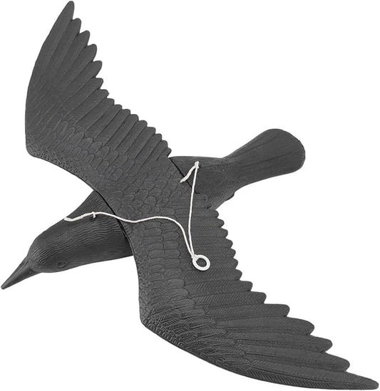 Garden Statues Simulation Crow Vivid Lifelike Crow Decoration Plastic Crow Crow Decoration Good Insulation Wear Resistant for Outdoor Yard Ornaments Decor