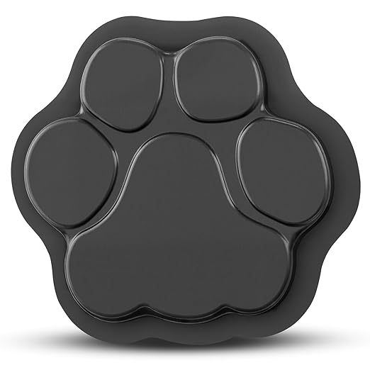 Threlaco Large Paw Print Stepping Stones Mold, 16.54 in Reusable Concrete Cement Textured Plastic Craft Paver Forms Non-Slip for Casting Garden Pavement and Walkway