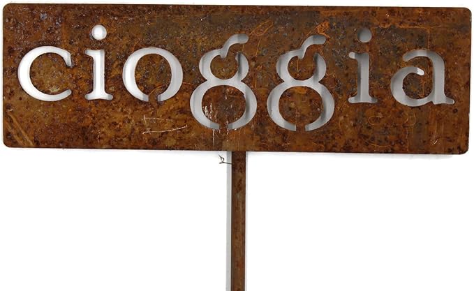 Classic Metal Garden Markers Clearance Items 20 to 33 Inches Tall (cioggia 20", Naturally Rusted)