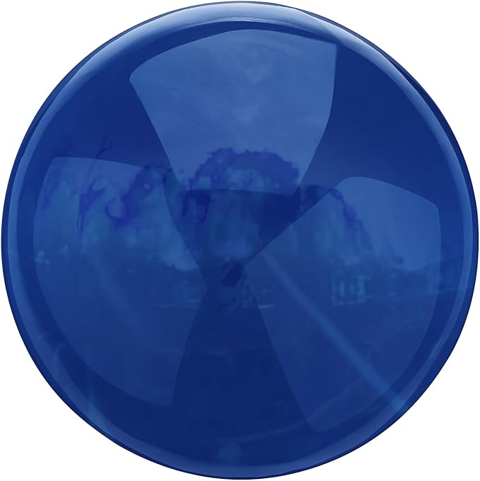 uxcell Gazing Ball 4 Inch 100mm Reflective Sphere Polished Hollow Ball, Stainless Steel Gazing Globe Mirror Ball for Home Garden Outdoor Decoration, Dark Blue