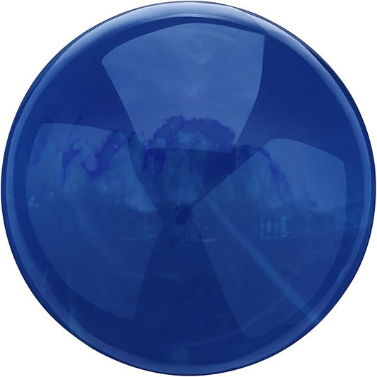 uxcell Gazing Ball 4 Inch 100mm Reflective Sphere Polished Hollow Ball, Stainless Steel Gazing Globe Mirror Ball for Home Garden Outdoor Decoration, Dark Blue
