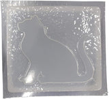 Cat Sitting Plastic Craft Mold use with Concrete or Cement for Making into Stepping Stones 7116
