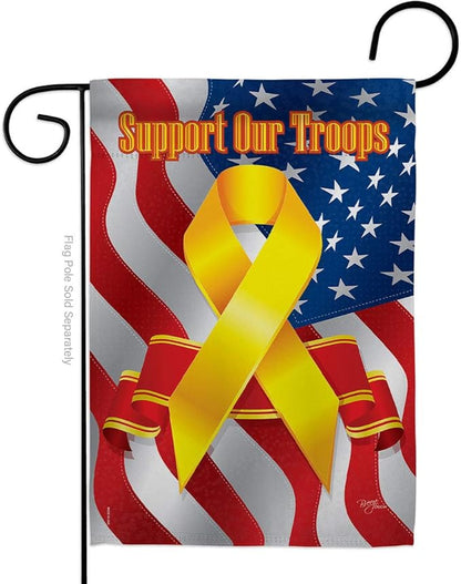 Support Our Troops American Flags For Outside House Wall Home Decor Independence Day Cemetery Decoration For Grave Memorial Yard Sign 4th Of July Poster 911 Canvas US Flag USA Poster Gifts