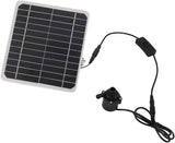 50W Solar Water Pump Kit with Battery Backup, 800L/H Solar Powered Fountain Pump for Bird Bath, Fish Tank, Small Pond & Garden Irrigation Outdoor Water Feature Kit with Adjustable Flow Switch