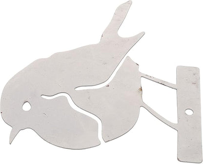 POPETPOP Metal Yard Ornament Rustic Design for Garden Outdoor Decorative Bird Sculpture