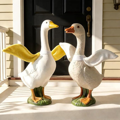 Porch Goose Wings for 23”- 28" Porch Goose Outfit Accessories Poseable Yellow Wings for Yard Lawn Outdoor Garden Patio Decor(1Pcs,Yellow)