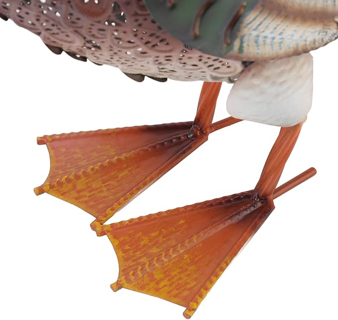Duck Statue for Garden, Iron Water Proof Animal Decor with Auto Light, Cute Lawn & Patio Decoration for Outdoor (Multiple Colors)