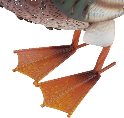 Duck Statue for Garden, Iron Water Proof Animal Decor with Auto Light, Cute Lawn & Patio Decoration for Outdoor (Multiple Colors)