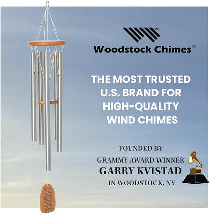Woodstock Wind Chimes for Outside, Outdoor Decor, Garden and Patio Decor Woodstock Reflections, 25'' Cardinal Wind Chime (WRCA)