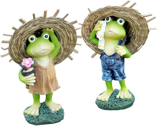 ZXHStore Garden Statue Ornaments Outdoor, Waterproof Resin Garden Statues Decor for Lawn Yard and Garden Sculpture, Children's Gifts