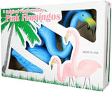 Set of 2 Union Products Original Featherstone Flamingos – Decorative, Iconic, Blue Lawn Decor Ideal for Lawn, Garden, Flower Beds and Campsites – Weather-Resistant Plastic/Galvanized Metal