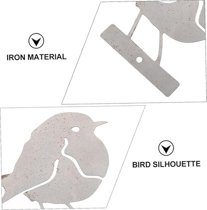 Bird Garden Decor Statue Iron Shaped Outdoor Ornament for Lawn and Garden Decoration Unique Rustic Style Durable and Sturdy Design