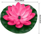 Solar Water Fountain Bird Bath Fountains with 6 Nozzles Free Standing Floating Lotus Garden Water Fountain Water Fountain Pump for Patio,Pool,Pond,Garden,Fish Tank Decor
