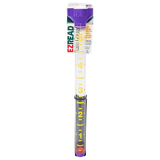 Headwind EZRead 26” Giant Professional Outdoor rain Gauge, USA Made Heavy Duty All Weather Freeze Proof mountable with Float, Violet (820-0032)