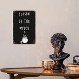 patio wall decor Witch Season Gothic Occultoween metal signs vintage Club Vintage Retro Tin Sign Cute Funny Bathroom Yard Wedding Street Garage Plaque Wall Decor 8X12inch