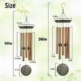 Personalized Cardinal Wind Chimes, 36inch Memorial Wind Chimes, Custom Sympathy Gifts, in Loving Memory of Dad/Mom, Condolences Wind Chime for Loss of Loved Ones (Produced in USA)