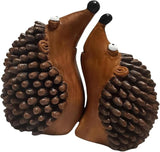 Garden Statues 1Pair Couple Hedgehog Statues Cute Resin Animals Figurines Sculptures Garden for Yard Landscape Plant Pots Craft Wedding Yard Ornaments Decor