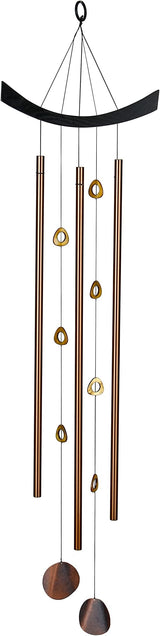Woodstock Chimes Signature Collection, Woodstock Feng Shui Chime, 41'' Chi Energy Tiger's-Eye Eastern Energies Wind Chimes for Outdoor, Patio, Home or Garden Décor (CET)