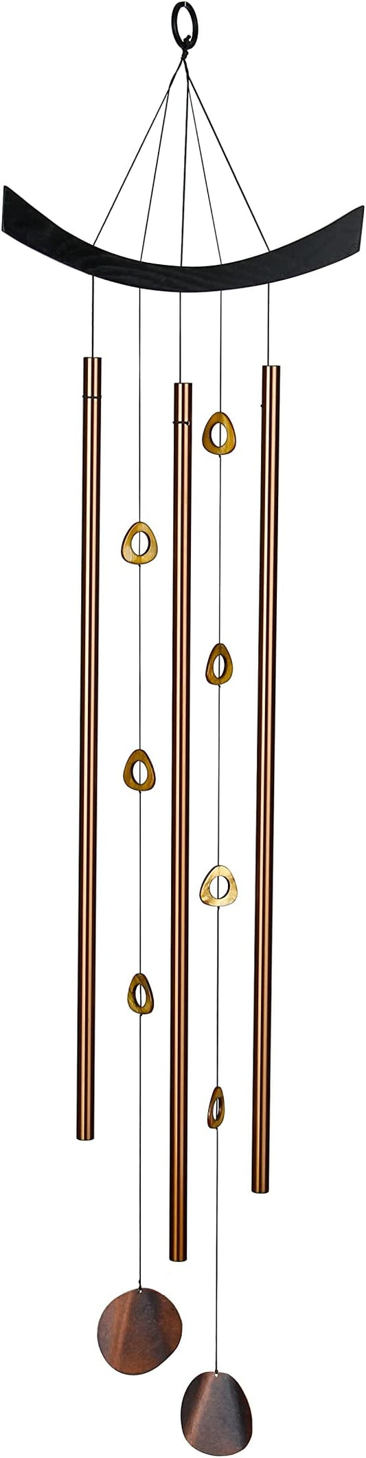 Woodstock Chimes Signature Collection, Woodstock Feng Shui Chime, 41'' Chi Energy Tiger's-Eye Eastern Energies Wind Chimes for Outdoor, Patio, Home or Garden Décor (CET)