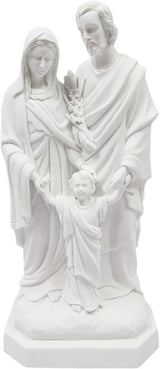 Vittoria Collection 20 Inch Holy Family Joseph Mary Baby Jesus Italian Statue Sculpture Figurine Made in Italy Indoor Outdoor Garden