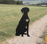 Custom Weimaraner Dog Garden Stake, Personalized Weimaraner Dog Metal Signs, Memorial Dog Sculpture, Dog Silhouette Stake Outdoor Lawn Ornaments, Dog Garden Decor, Customized