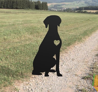 Custom Weimaraner Dog Garden Stake, Personalized Weimaraner Dog Metal Signs, Memorial Dog Sculpture, Dog Silhouette Stake Outdoor Lawn Ornaments, Dog Garden Decor, Customized