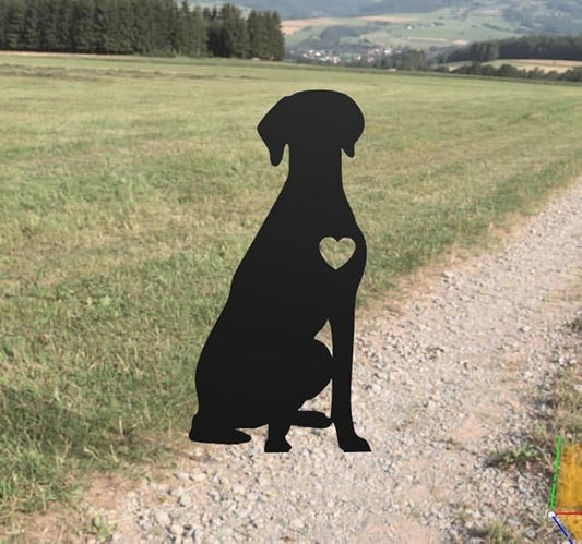 Custom Weimaraner Dog Garden Stake, Personalized Weimaraner Dog Metal Signs, Memorial Dog Sculpture, Dog Silhouette Stake Outdoor Lawn Ornaments, Dog Garden Decor, Customized