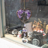 H&D HYALINE & DORA Sun Catcher Crystal Tree of Life Rainbow Maker Drops Hang for Window, Home Decor, Car Charms