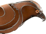 Modern Artisans American Made Metal Hawk Wall-Mounted Garden Art Sculpture, Indoor/Outdoor