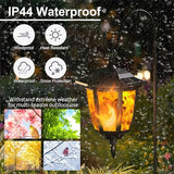 Solar Flame Hanging Lights - 6 Pack LED Lanterns