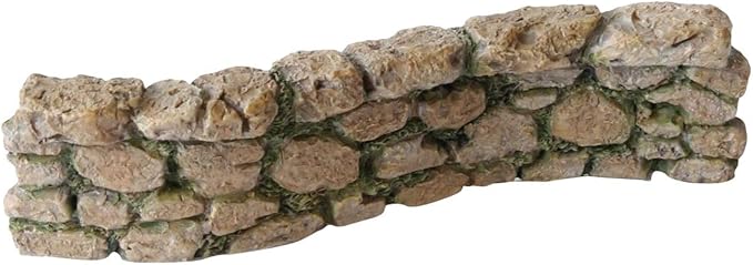 Treasure Gurus Miniature Cobblestone Rock Wall Fairy Garden Ornament Dollhouse Decor Accessory