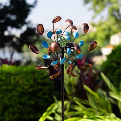 Wind Spinner Outdoor, Wind Sculpture Spinner with Metal Stake, Yard Art Decor for Patio, Lawn & Garden 13 * 57 inches